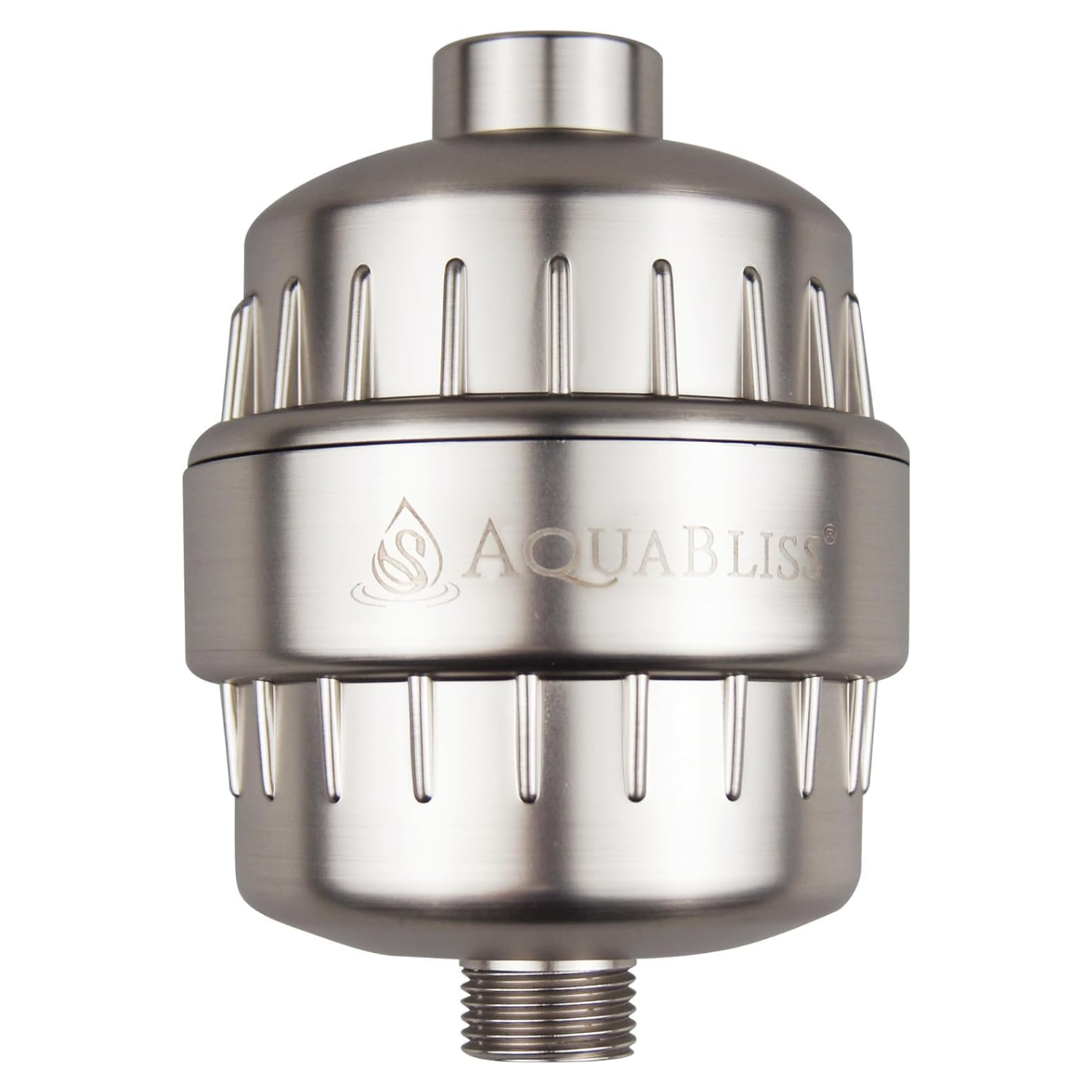AquaBliss High Output Revitalizing Shower Filter - Reduces Dry Itchy Skin, Dandruff, Eczema, and Dramatically Improves The Condition of Your Skin, Hair and Nails - Brushed Nickel (SF100-BN)